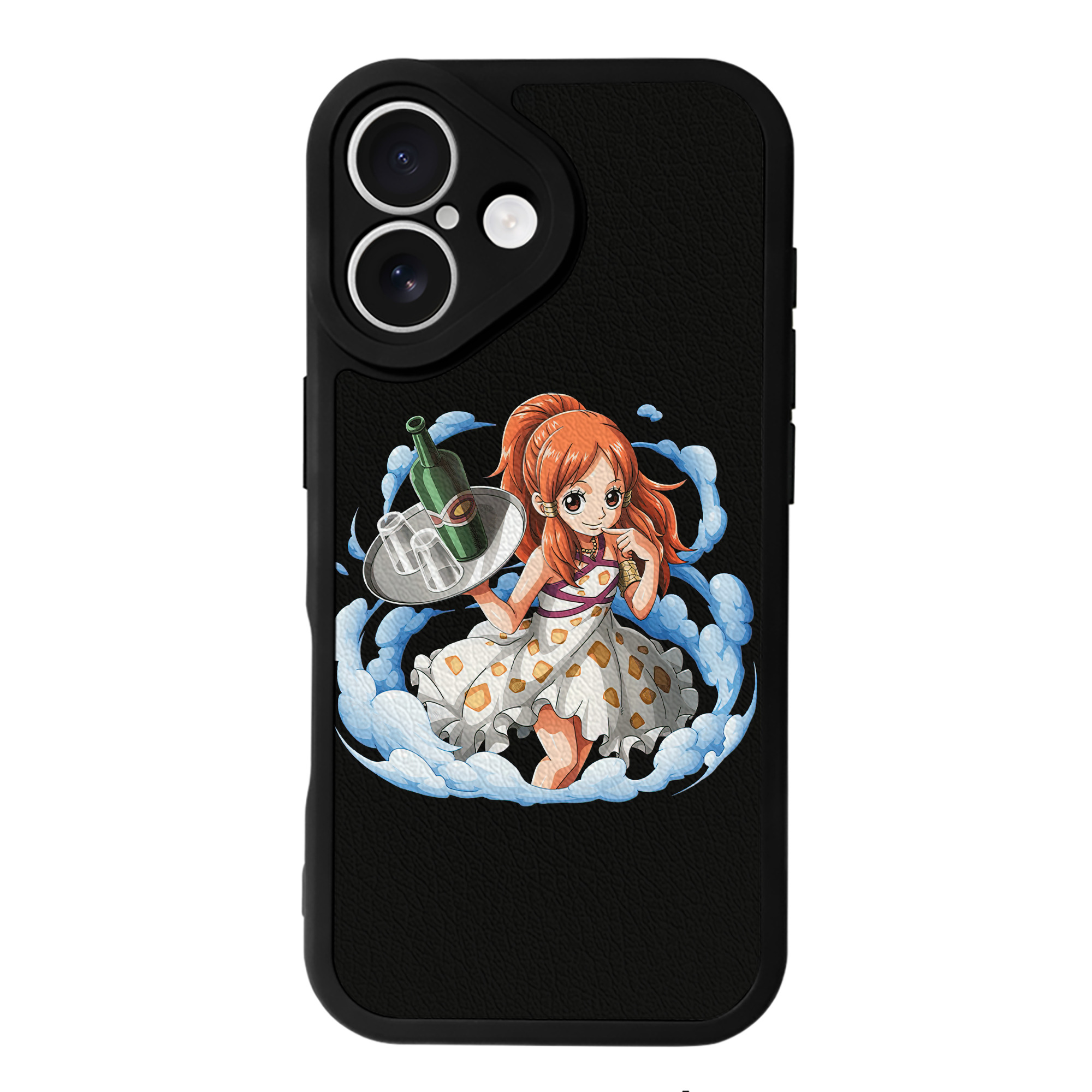 （画像用） ワンピース ナミ ONE PIECE Nami 【iPhone 16シリーズ対応】シリコンスマホケース（レザー調） 材質：シリコン